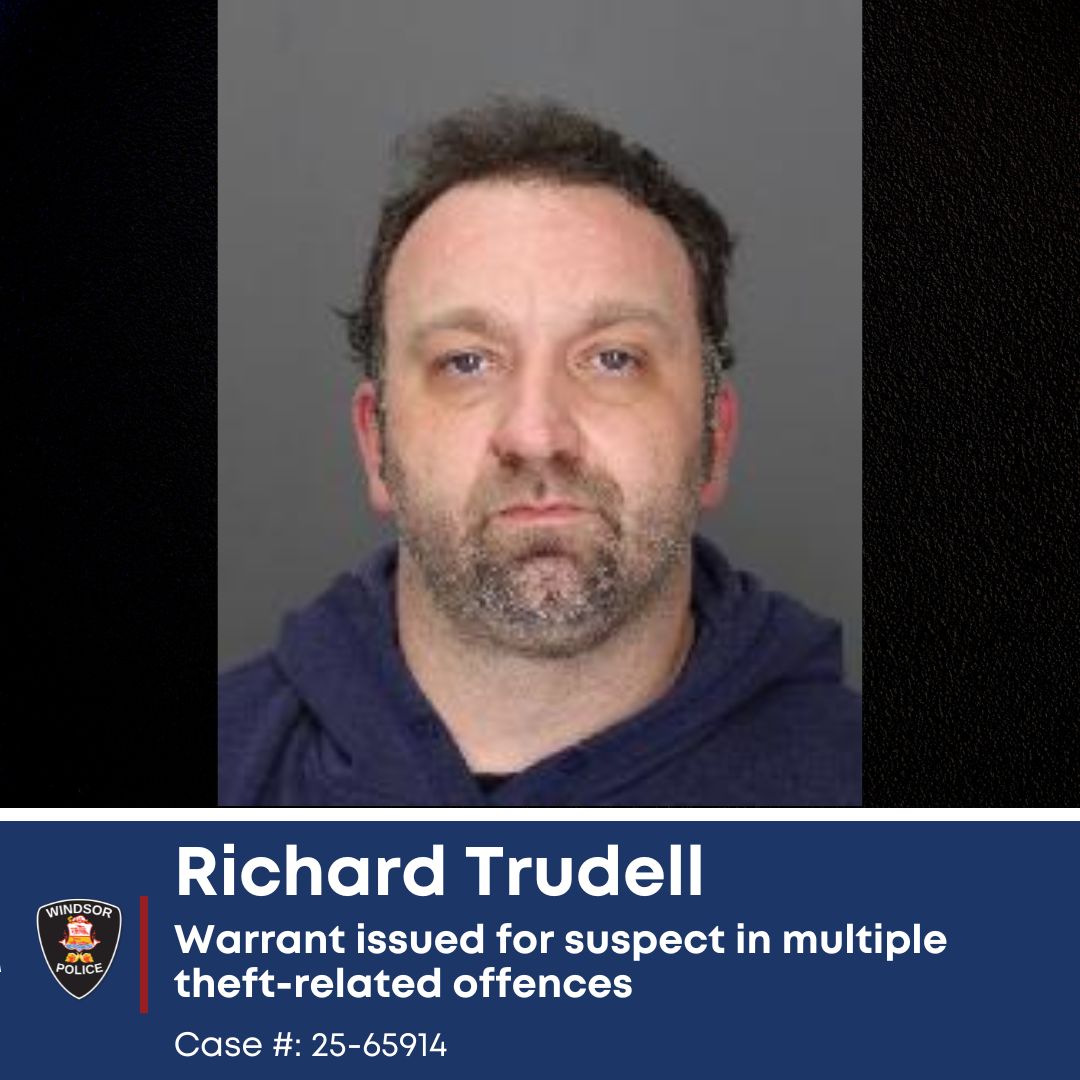 Warrant issued for suspect in multiple theft-related offences Warrant issued for suspect in multiple theft-related offences